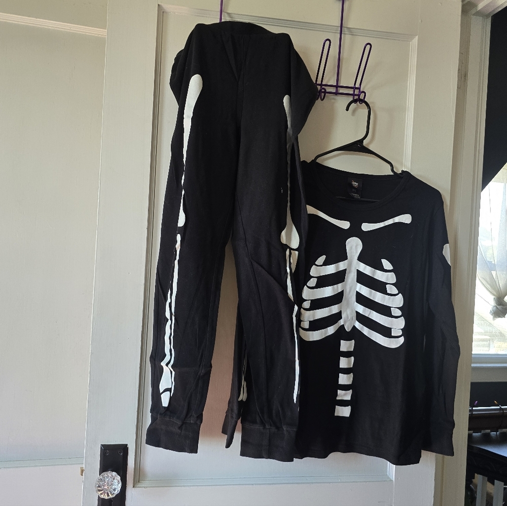 Target Black Skeleton Pajama Set